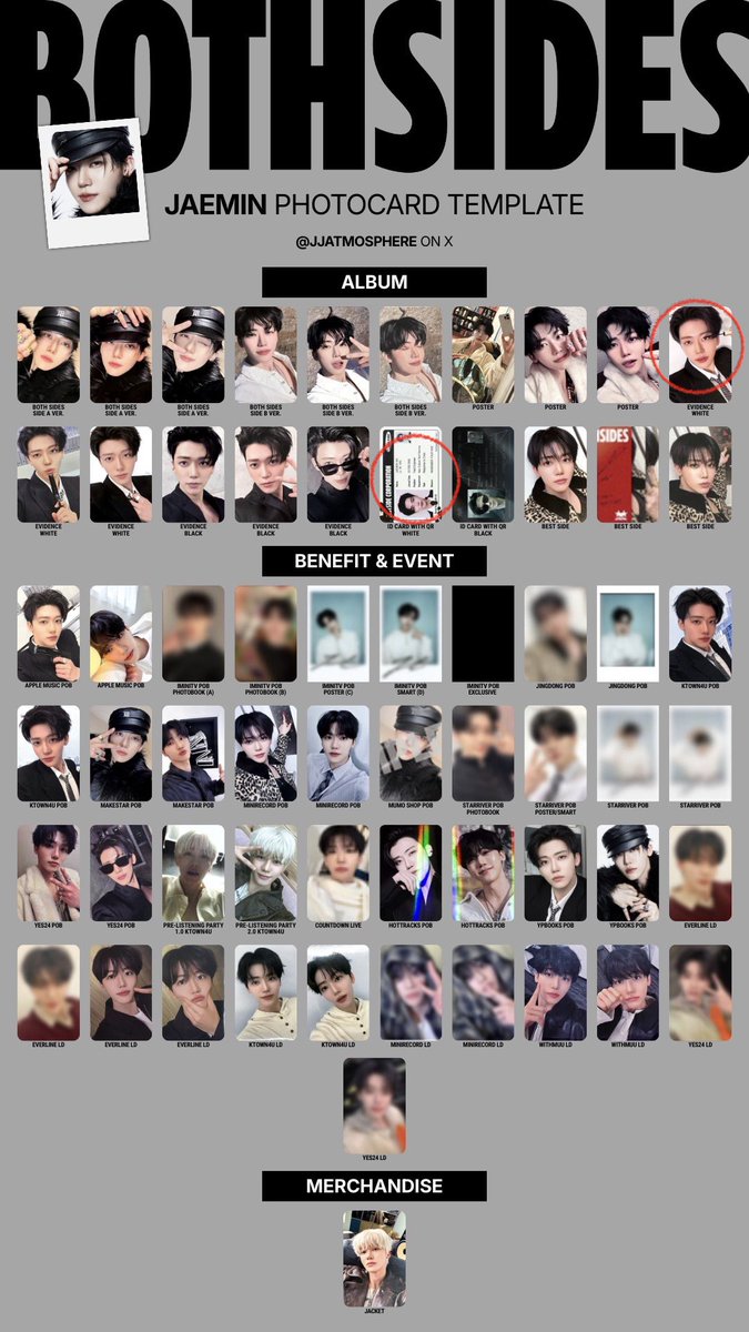 NCT JNJM 1st mini album 'BOTH SIDES' nctdream 交換 ノミン トレカ