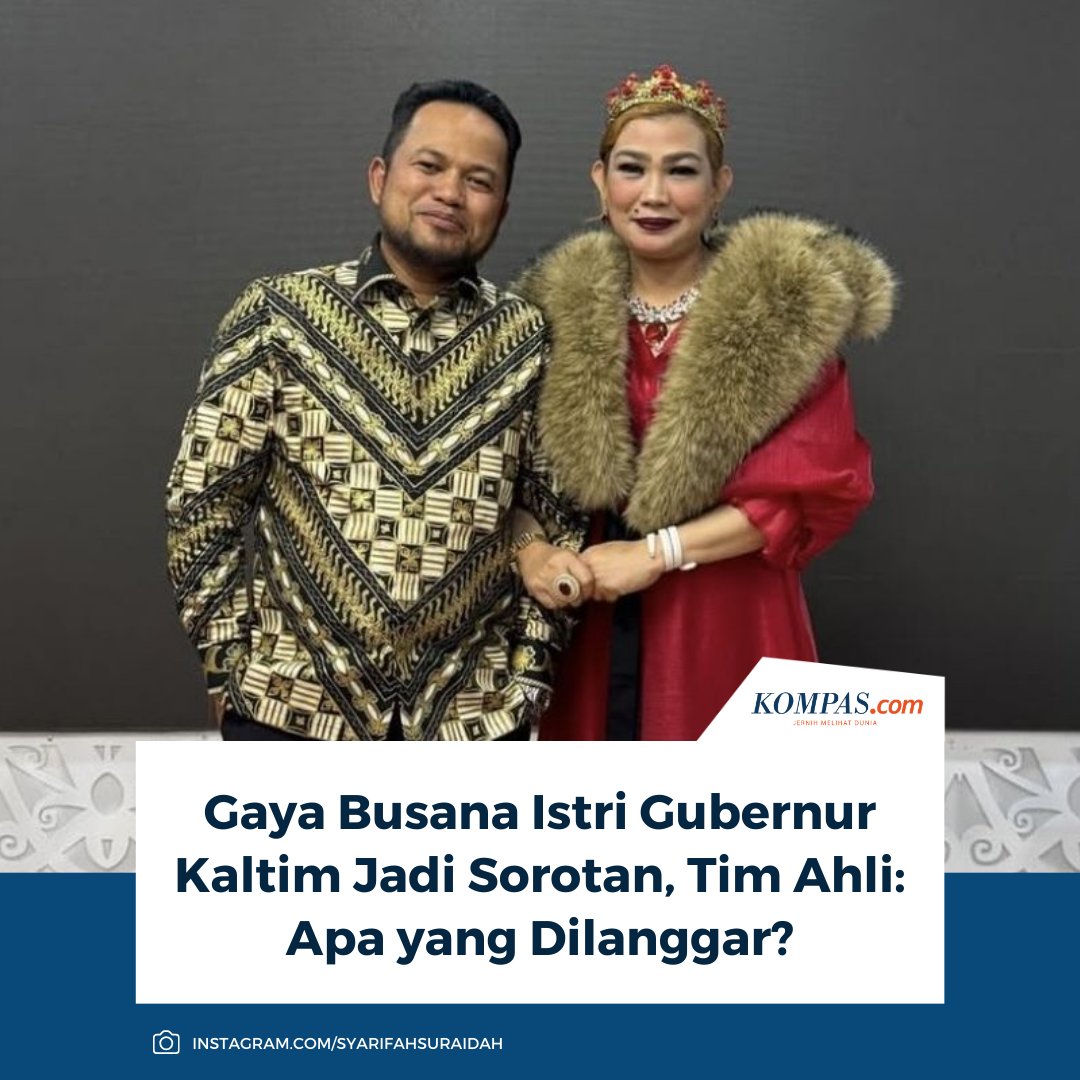 “Itu sudah puluhan tahun seperti itu. Bukan pada saat jadi gubernur ini. Beliau sudah lama berkecukupan untuk membuat istrinya seperti ratu. Jadi bukan hal yang tiba-tiba karena jabatan. Kalau urusan outfit, itu personal. Tidak ada yang dilanggar," kata Sudarno.

Baca di sini:
