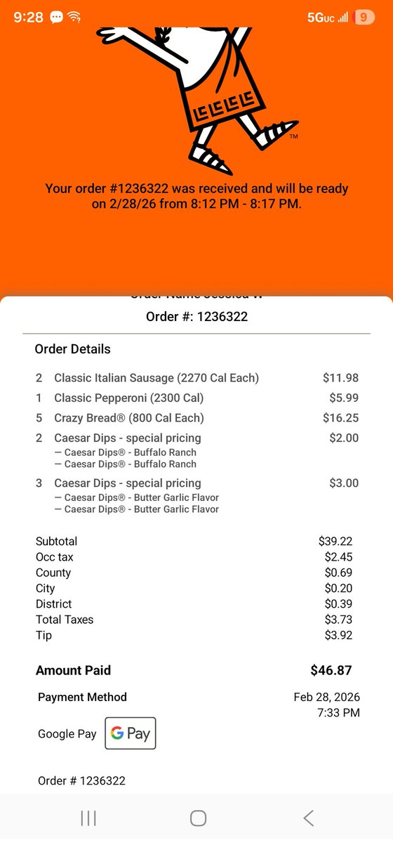 Stealth711's tweet photo. @littlecaesars https://t.co/aiPSZhoAkC