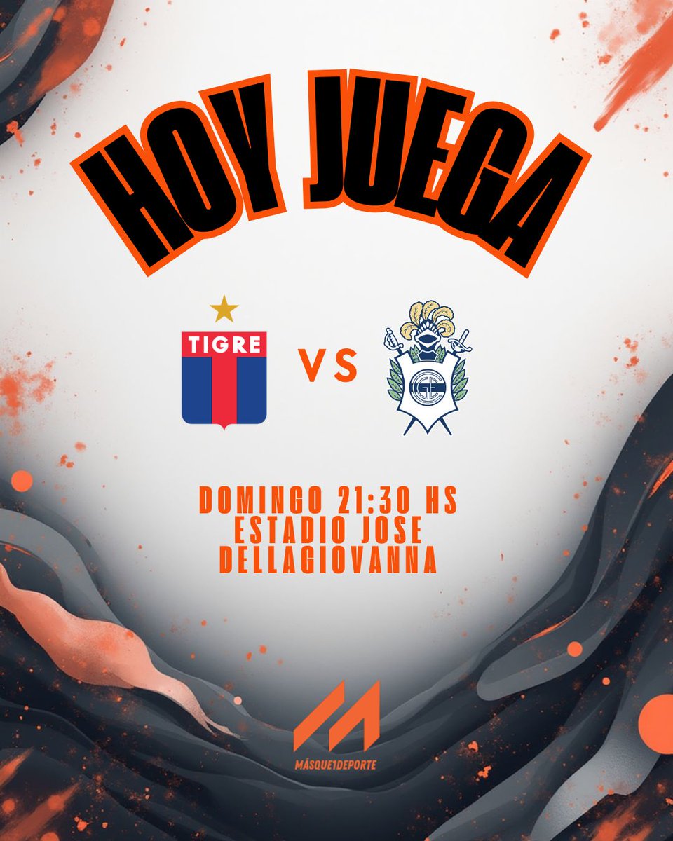 masque1dexte's tweet photo. ¡HOY JUEGA EL MATADOR! 

🏆 Fecha 8
🆚 Gimnasia  
⏰ 21:30
🏟️ Estadio José Dellagiovanna   
📺 TNT Sports  

#Másque1Deporte #TorneoApertura #Fecha8  #Tigre #Gimnasia https://t.co/LrOo3cXTmP
