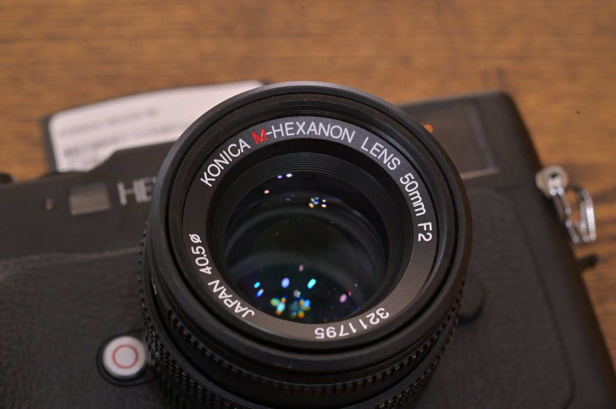🆕新着情報 -KONICA HEXAR RF -M HEXANON 50mm f2 見た目、質感が