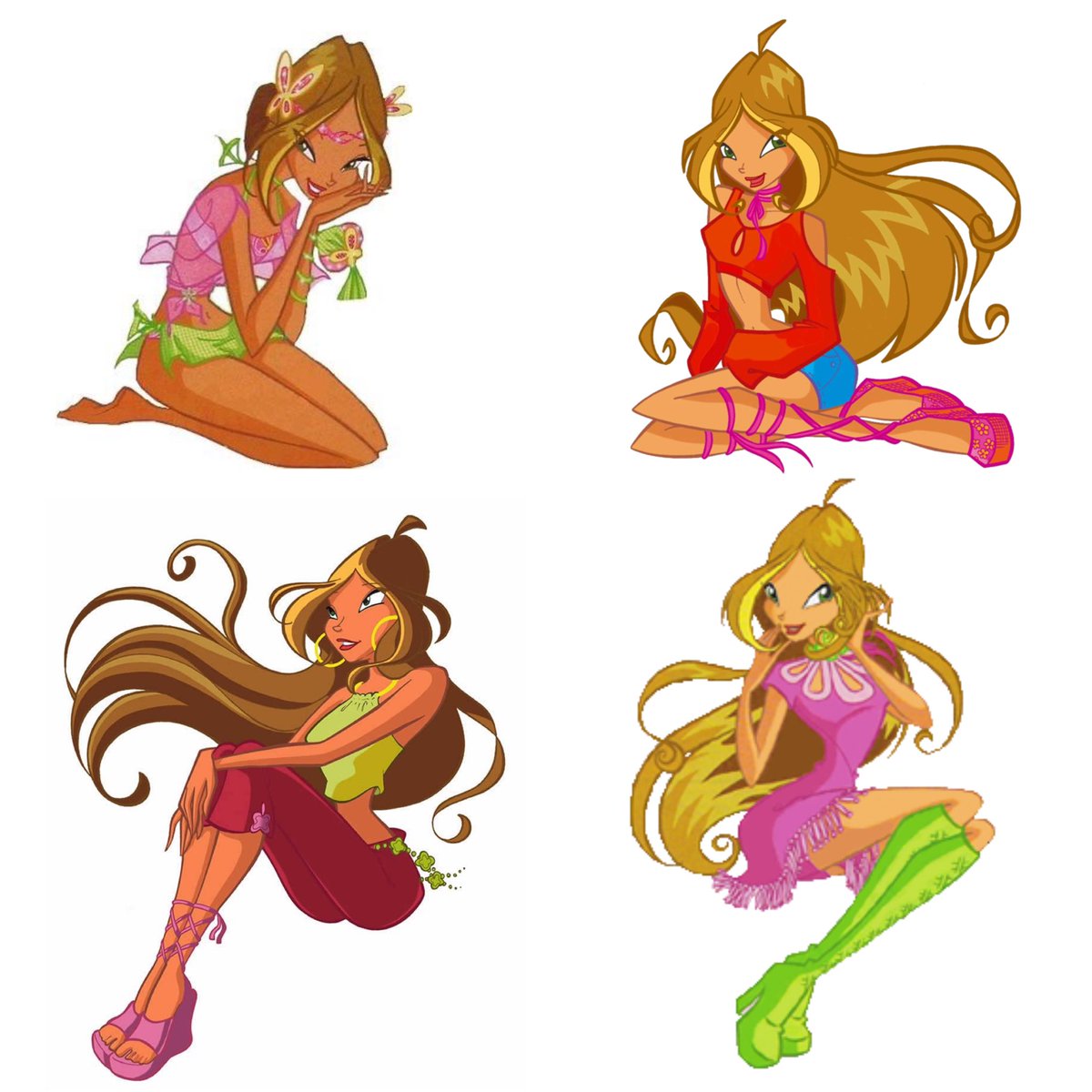 enchntixstella's tweet photo. in honor of flora’s birthday, here are some of my favorite NON-SHOW outfits! https://t.co/jXPQFH93GP