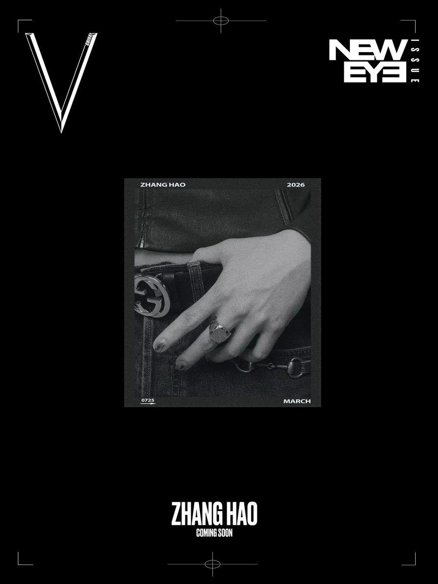 Zhang Hao Teased for V Magazine China March Cover with Ha