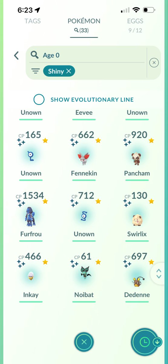 AlexJahNee's tweet photo. We got 33 shiny, hatched the Klefki (prob favorite of the day) did a ton of raids for Honedge but no luck there nor in any of the other raids. 🥺 Hopefully better luck tomorrow… #PokemonGo https://t.co/PKaP7DsqOv