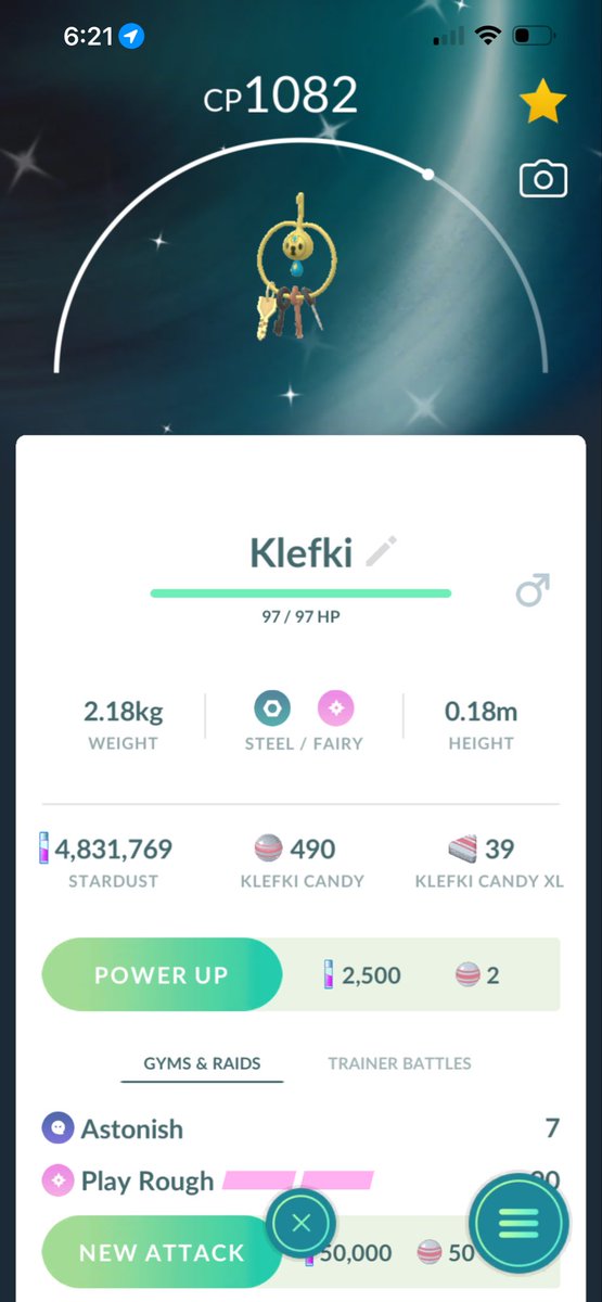 AlexJahNee's tweet photo. We got 33 shiny, hatched the Klefki (prob favorite of the day) did a ton of raids for Honedge but no luck there nor in any of the other raids. 🥺 Hopefully better luck tomorrow… #PokemonGo https://t.co/PKaP7DsqOv
