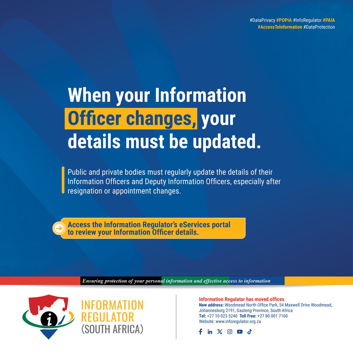 Information Regulator SA tweet media