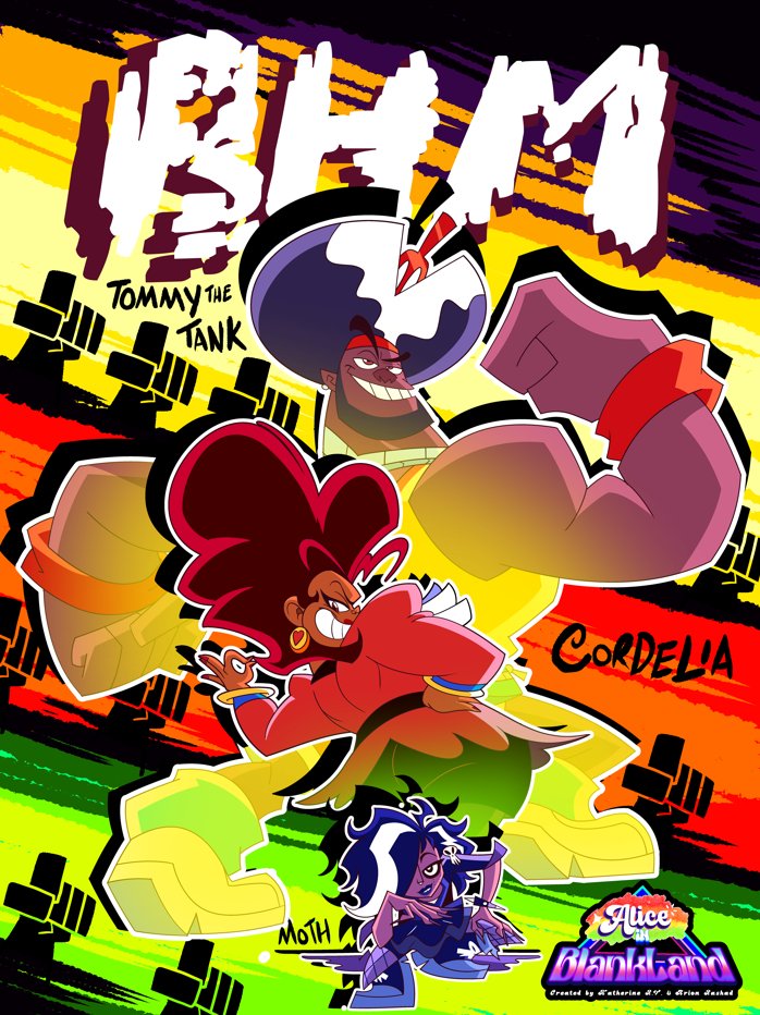 As Black History Month closes, remember that you have the power to be the change you want to see in this world ♥️Spreading the word on our projects,  creating fanart, making videos, articles, or even interviewing us on our artistic efforts: With your help, ALL art WILL thrive💛💚