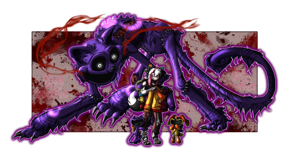 Kind of gave up on the background lol
Catnap took forever to get the pose right ><
I want to make this hoodie now >w<
Also, mini #Dogday and #Catnap are my new favorites

~Edit: Just noticed that I never flipped it back the other way D: fixed now lol

#PoppyPlaytimefanart