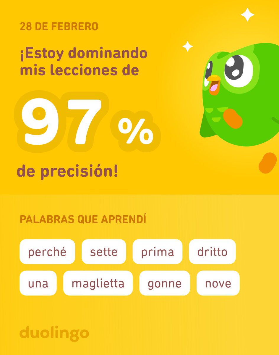 make_cho's tweet photo. ¡Estoy aprendiendo italiano en Duolingo! Es gratis, divertido y efectivo. https://t.co/f9LHLsbGFh