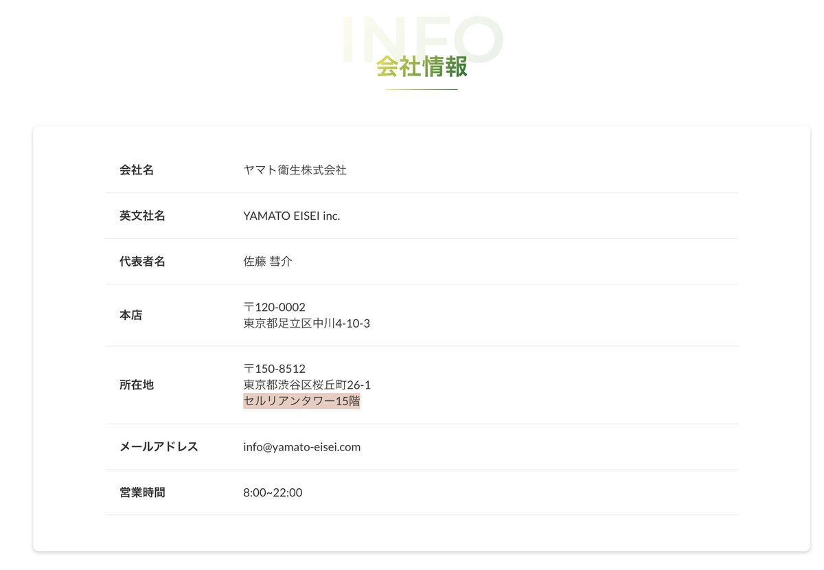 shaaaaaneko's tweet photo. 鈴木彗介から佐藤彗介に名前が変わったのですね。
ヤマト衛生株式会社の住所は猫探偵の時と変わらずセルリアンタワー15階のレンタルオフィス。郵便物を送っても届かなかった住所です。猫の捜索を依頼した方達への謝罪と返金はいつされるのでしょうか。日々の捜索報告もなく連絡も一切してこないで壊れた捕獲機とカメラを置いていっただけ。こんな非道な人間が令和の虎に出たいなんて公の場でよく言えたもんだ。

#ヤマト衛生株式会社 #令和の虎 ＃進撃の赤髪
