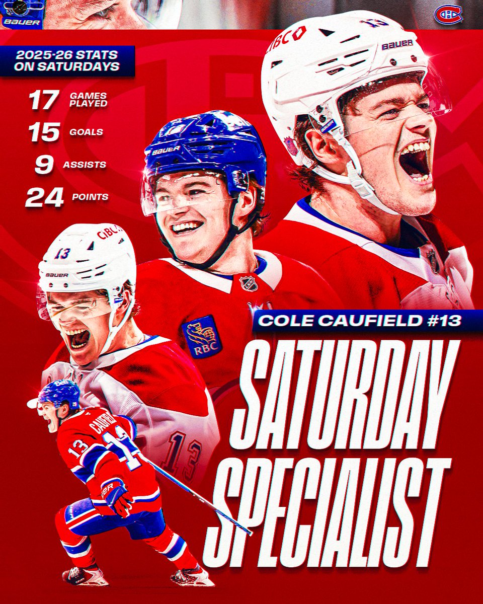 Cole Caufield is AUTOMATIC on Saturdays 🚨