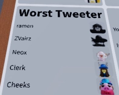 hi pls vote me for the worst twitter account during the live ingame voting