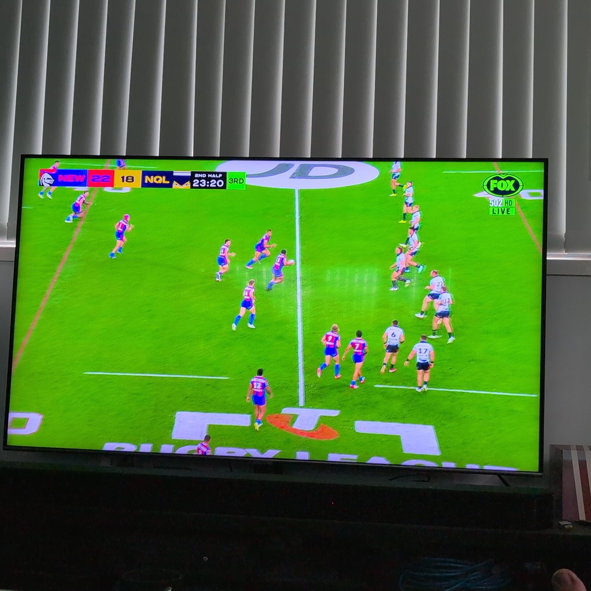 PhilipausFry's tweet photo. @tylerinundies Come on Knights. More so to annoy my colleague who is a die hard cowboys supporter 😁 https://t.co/StbQKDf1Jp