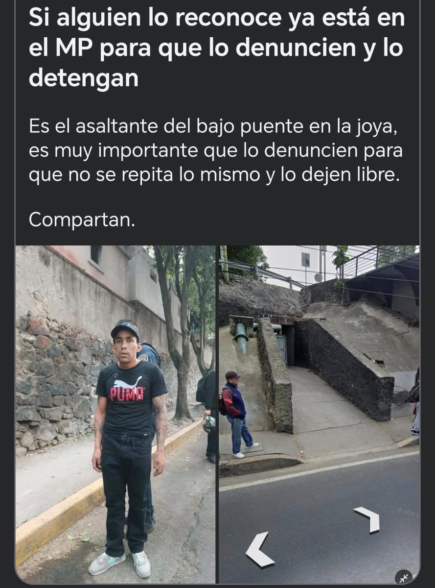 Este sujeto fue capturado por la policías de <a href="/TlalpanAl/">Alcaldía Tlalpan</a> si fuiste víctima de este asaltante denuncia, puedes ayudar a difundir por favor, no tardas ni un segundo en compartir esta información.