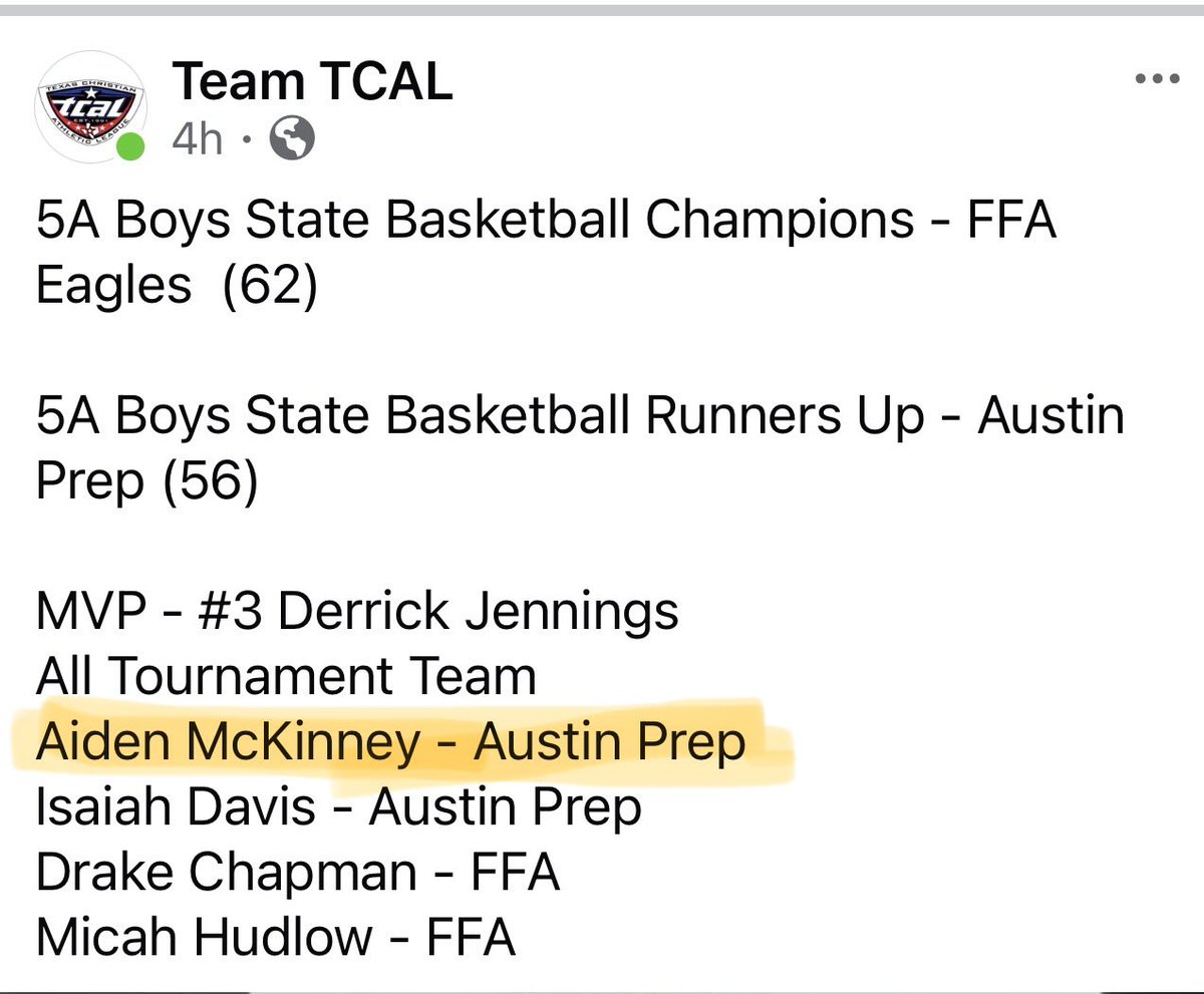 AidenMckinney27's tweet image. TCAL State Championships #tcal #texashoops #texasbasketball