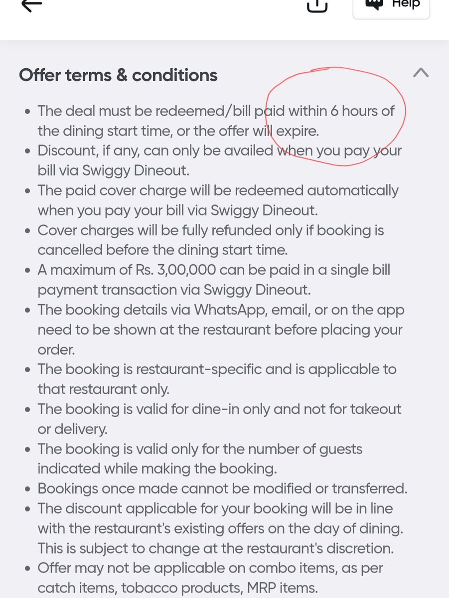 ravi5h's tweet photo. Hey @Swiggy my @swiggydineout offer was NOT HONOURED by you! My option to pay via dineout was removed much before stipulated time of 6 hours. I had to settle full bill at the restaurant. Not happy! 😡 https://t.co/UmdvDBjfwt