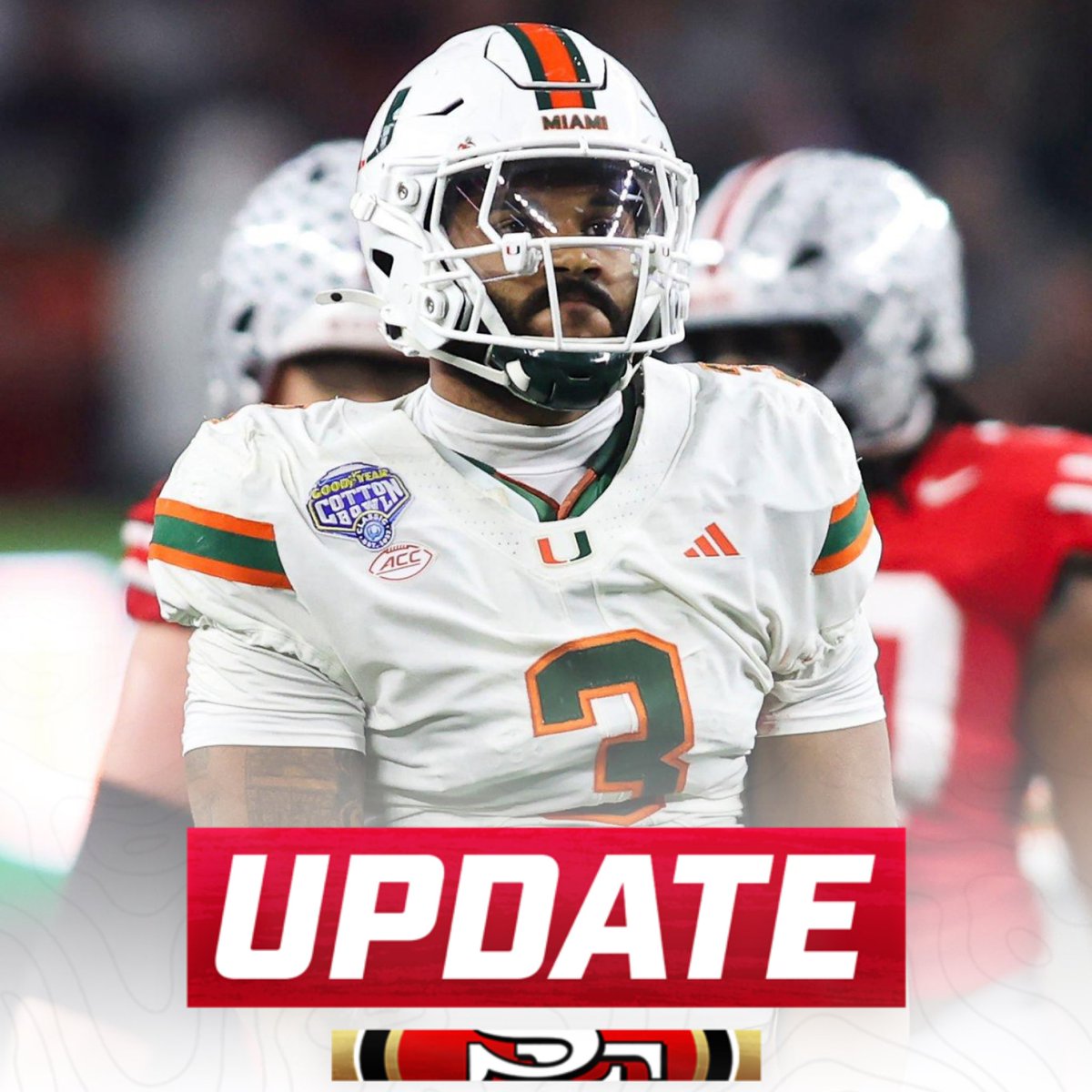 The #49ers met with Miami EDGE Akheem Mesidor at the 2026 NFL Scouting Combine, per <a href="/jenniferleechan/">Jennifer Lee Chan -all platforms: @jenniferleechan</a> 

H/T <a href="/49erswebzone/">49ers Webzone</a>