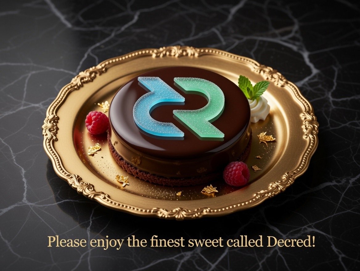 Please enjoy the finest sweet called Decred! 🥮

Much like its robust blockchain, this dessert is built on a perfect hybrid of textures. 
It’s a decentralized indulgence where your taste buds hold the ultimate voting power.

#DCR $DCR #Decred #デクレ