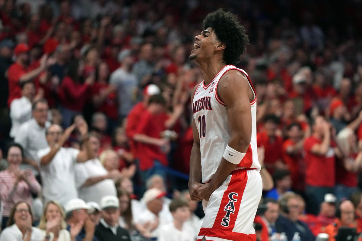 Arizona basketball this season:

🔥 Defeated No. 3 Florida
🔥 Defeated No. 15 UCLA
🔥 Defeated No. 3 UConn
🔥 Defeated No. 20 Auburn
🔥 Defeated No. 12 Alabama
🔥 Defeated No. 13 and No. 23 BYU
🔥 Defeated No. 2 Houston
🔥 Defeated No. 14 Kansas