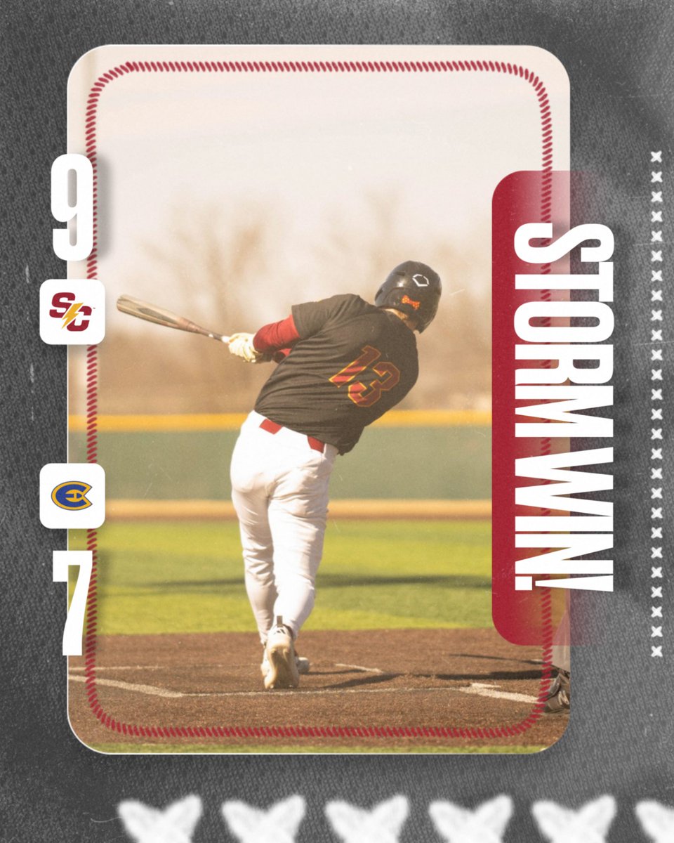 Series No. 1 belongs to the Storm!

Carter: 4-for-5, 1 RBI, 2 R
Campin: 2-for-4, 1 2B, 1 HR, 3 RBI, 1 R, 1 BB
Carlson: 2 H, 1 RBI, 2 R, 1.2 IP, W
Roberts: 2 H, 1 R
Dunwoody: 5.0 IP, 4 K
Edenburn: 1.0 IP, 2 K, SV

📰 linktr.ee/simpsonbaseball

#rollriversBSB #d3baseball
