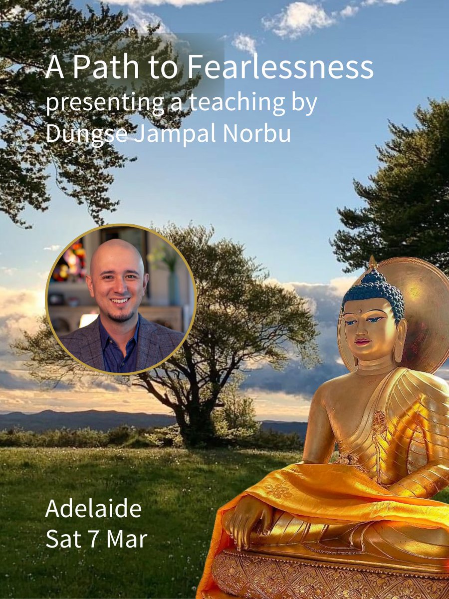 Living in fear for fear's sake can be paralysing. This session will present and discuss a short teaching by Dungse Jampal Norbu as he explores the root causes of our fear, and how we can cultivate the antidote to them. 

rigpa.org.au/rigpa-adelaide/

#DungseJampalNorbu #Fearless
