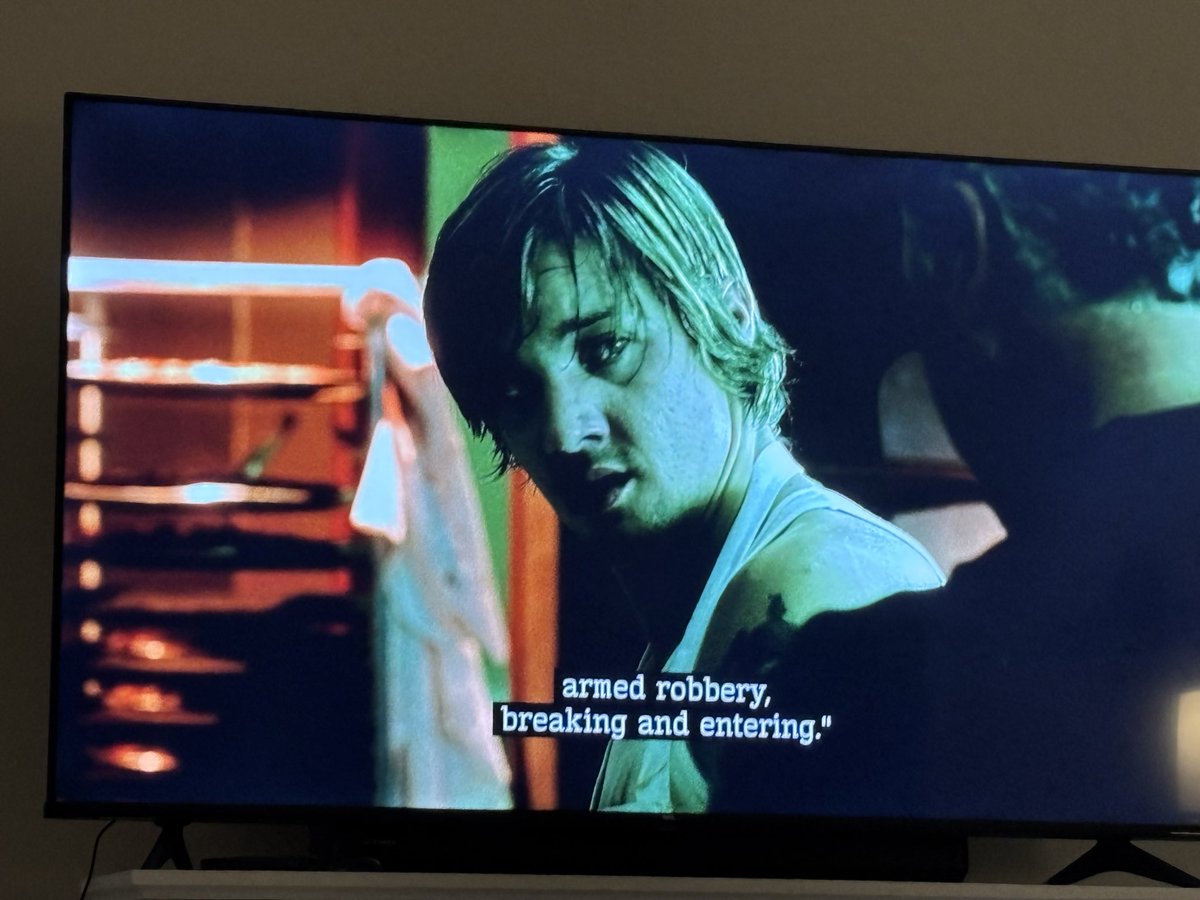 CoachDePriest's tweet photo. Watching @csivegas S2:E6 from 2001. Can’t believe a young @JeremyRenner would frame his brother for killing those two guys! https://t.co/Kz6cMo83pQ