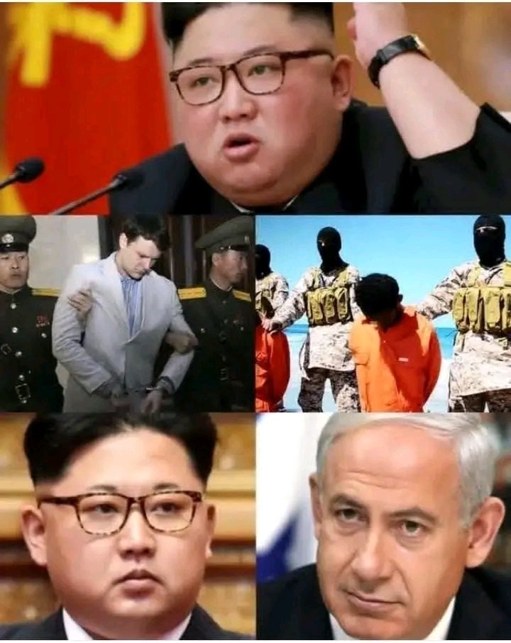 guilbert_ga's tweet photo. 🇰🇵⚡🇮🇱 Kim Jong ordenó la ejecución inmediata de dos ciudadanos israelíes acusados de transmitir información estratégica al Mossad 🕵️ ♂️ 🇰.
Según varios informes, Corea del Norte le comunicó al primer ministro Netanyahou "Ven y recoge los cuerpos de tus espías. "
#Netanyahu https://t.co/zdF3R0Dp7N