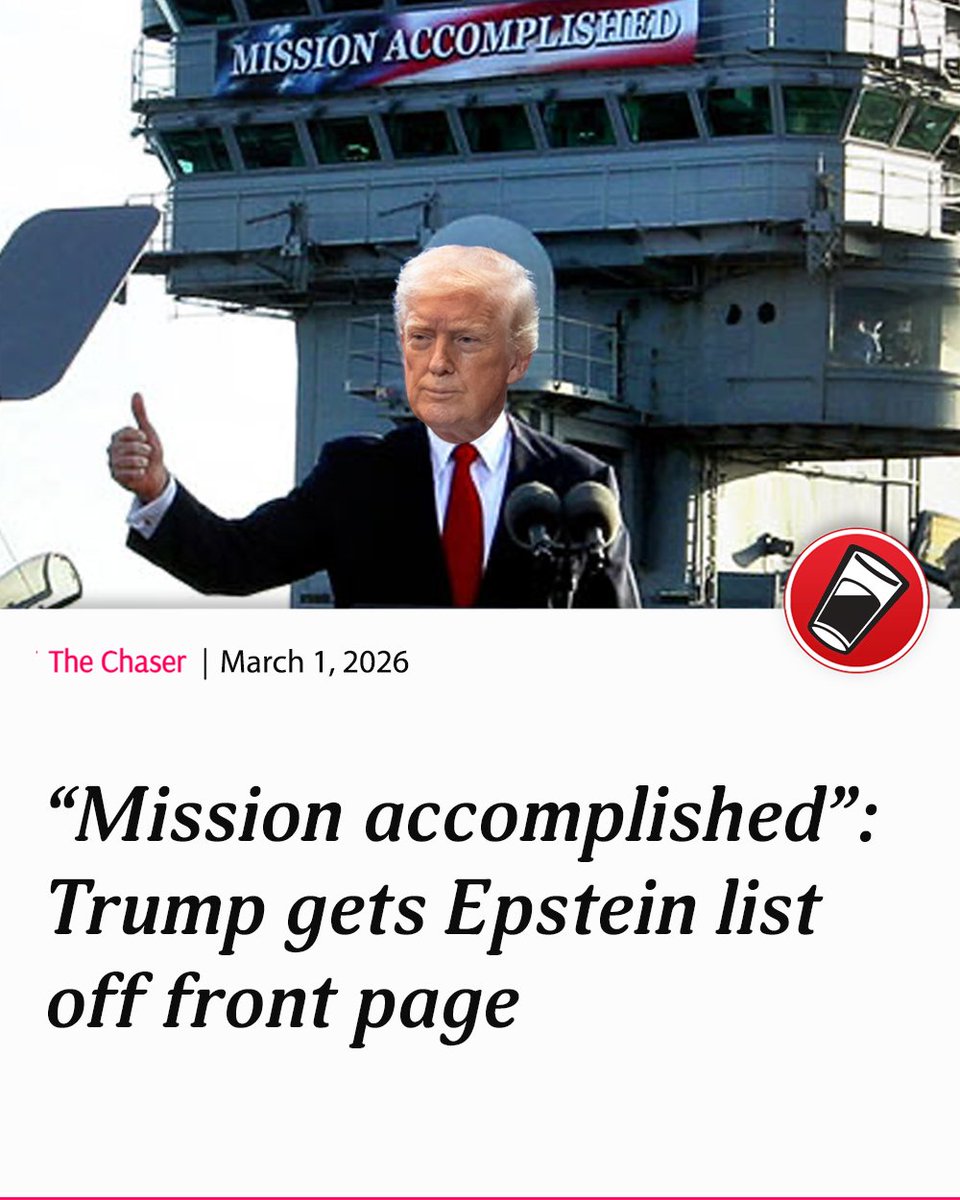 The Chaser (@chaser) on Twitter photo 