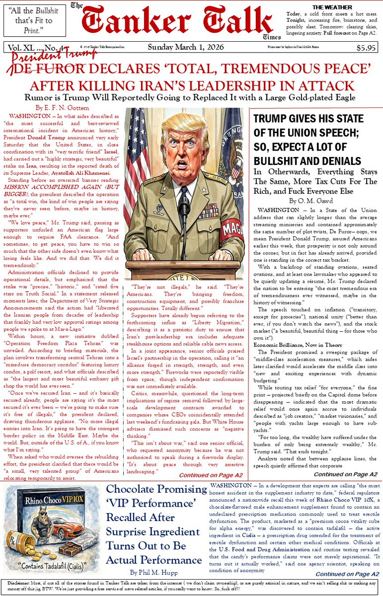 the tanker ... tweeting all across the land tweet media