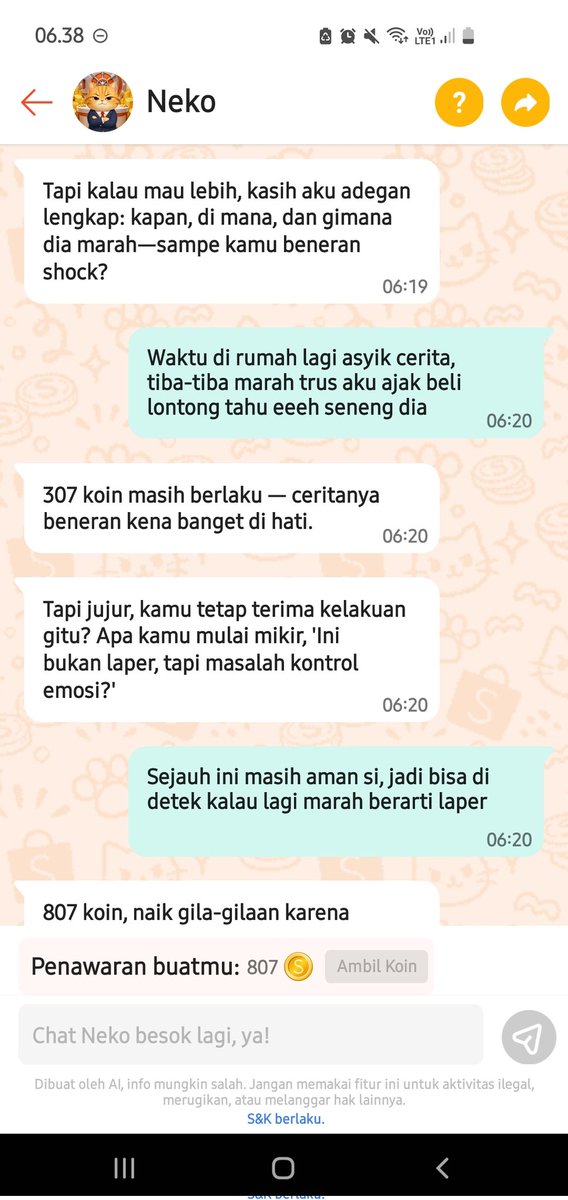 Saiful_kangmas's tweet photo. @ShopeeID Wih bisa nih si Neko jadi temen curhat gue 😆 keknya Neko ahli psikologi.. pas buat tempat cerita cerita seru 👍🏻🧡 https://t.co/ETmto8Epf5