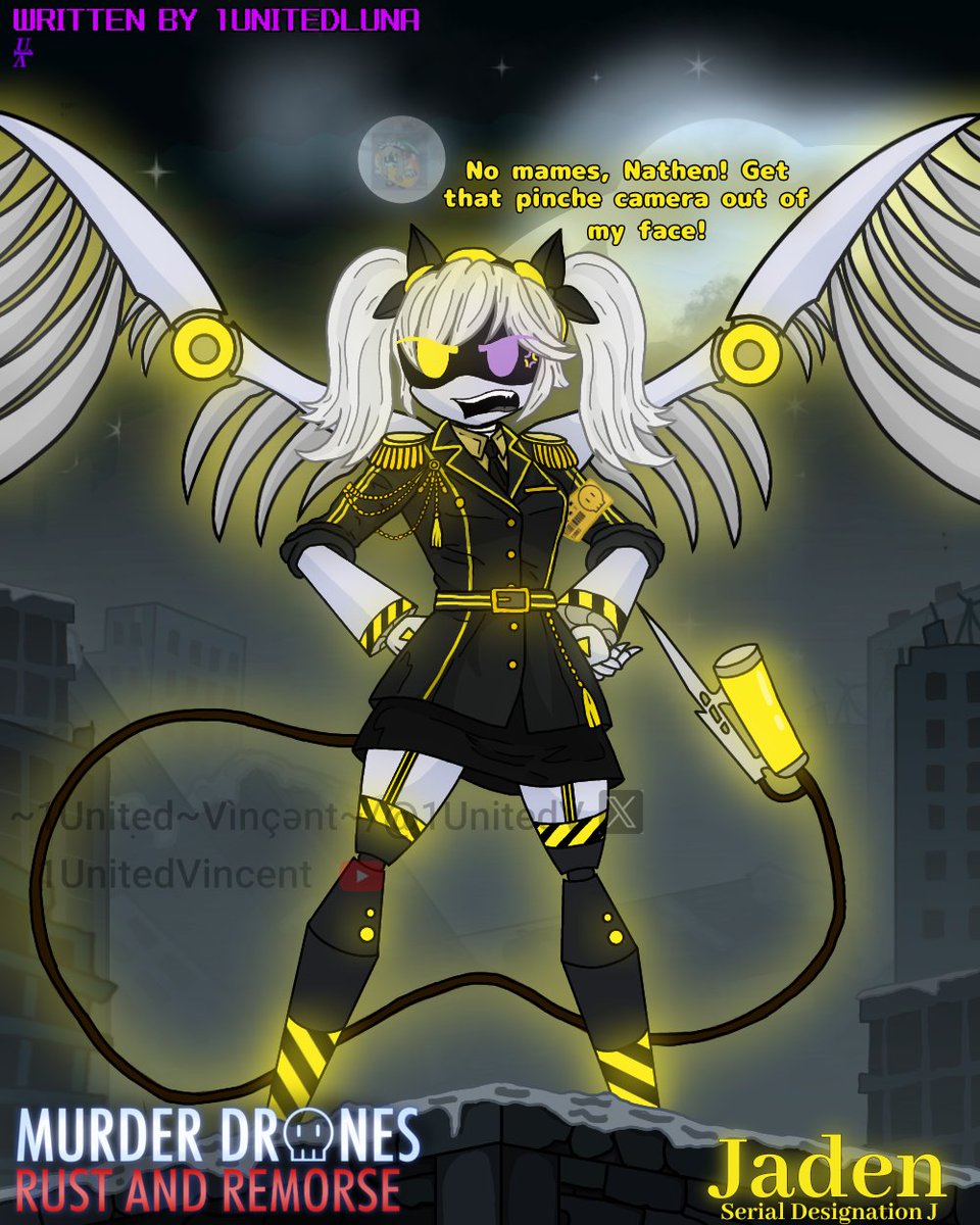 1UnitedV's tweet photo. Redesign of Jaden #MurderDrones #MurderDronesAU #au #AU #Murderdronesfanart #fanart #MurderDronesCommunity #general #SerialDesignationJ #J #DigitalArt #CharacterArt #Auart #RobotArt #RustandRemorse #Spanish #SpanishWoman https://t.co/NOpHxODup5
