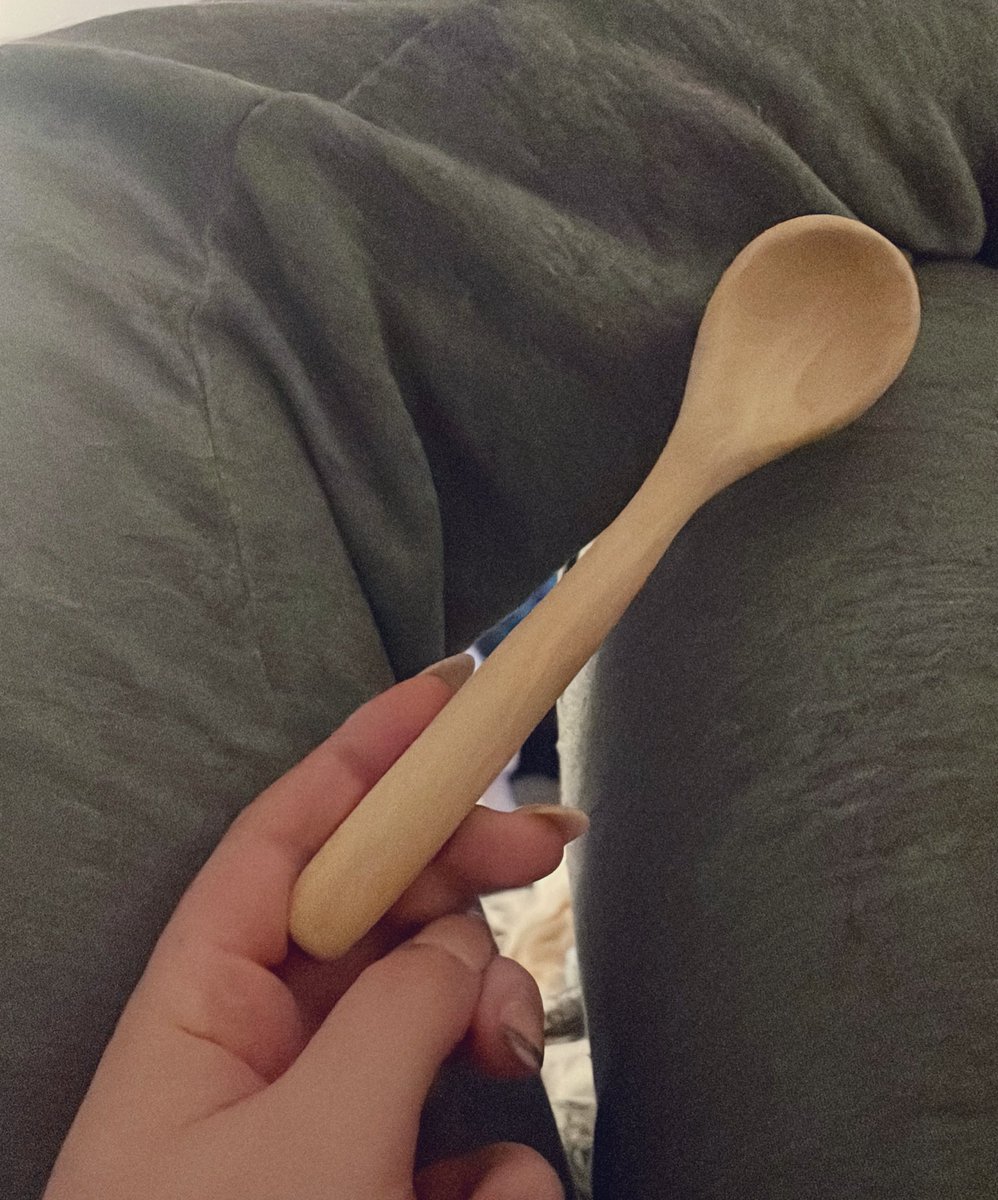 Everyone look at the spoon I carved