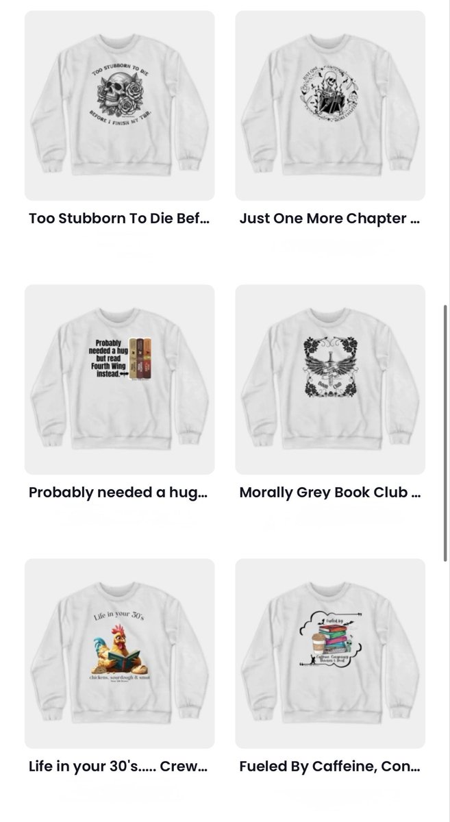 LaraTrends's tweet photo. Bookish Crewneck Sweatshirts! Perfect for the cozy weather creeping in! So many adorable graphic designs! 📚💕📓🍂
https://t.co/5DK2h0oG1t https://t.co/Q5Bg3l1FZd