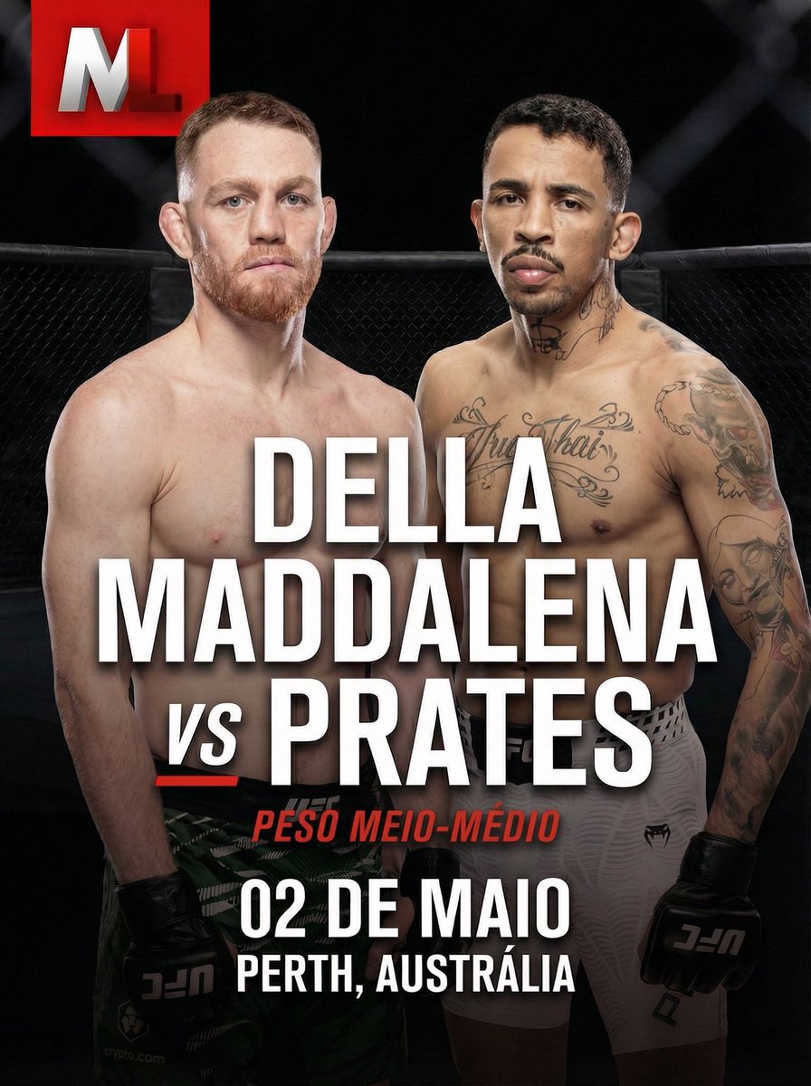 modoluta's tweet photo. 🚨CONFIRMADO: Jack Della Maddalena lutará contra Carlos Prates no #ufcperth dia 2 de maio.

Luta que pode deixar o brasileiro MUITO próximo do cinturão. https://t.co/P7deoLNehA