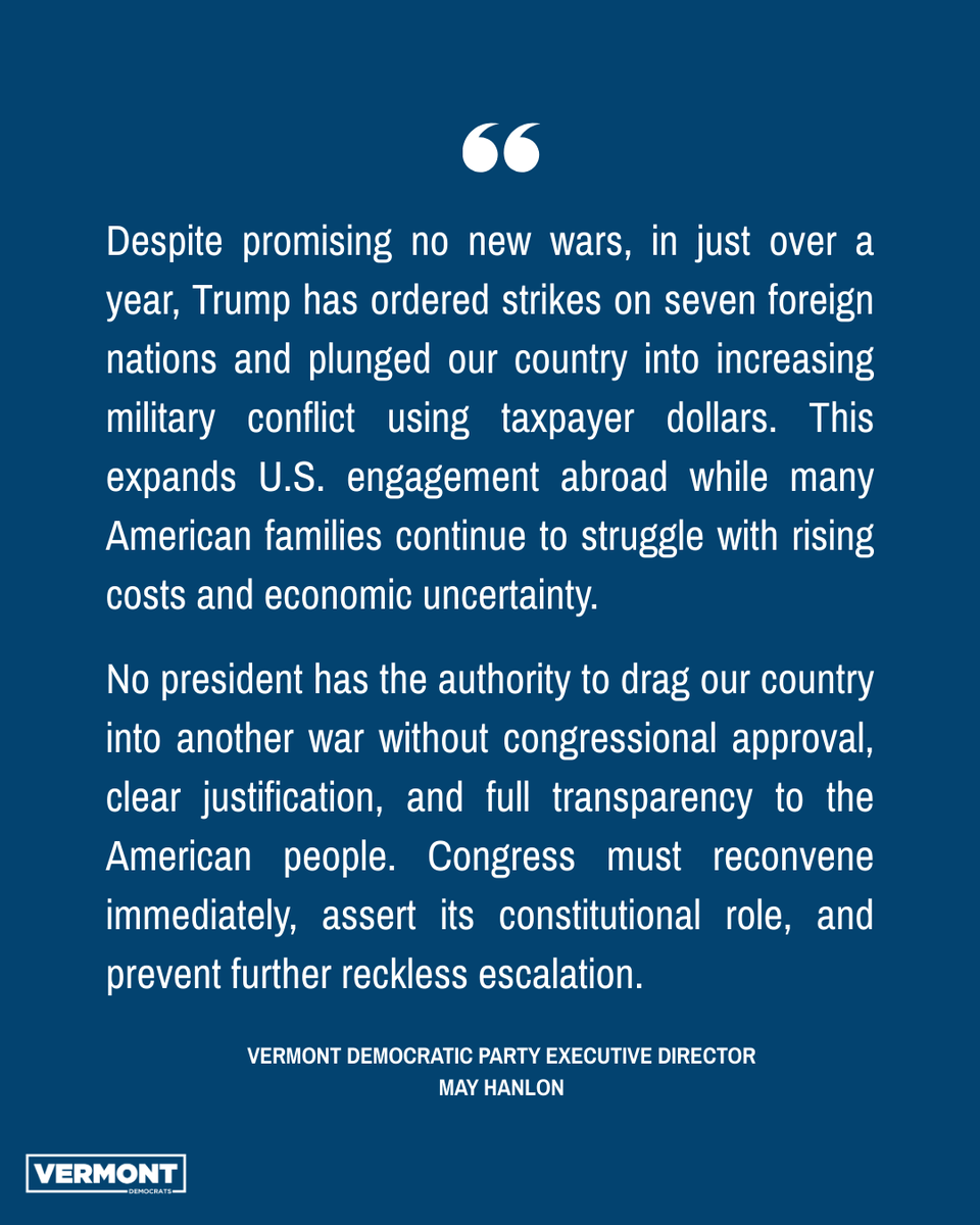 Vermont Democrats tweet media