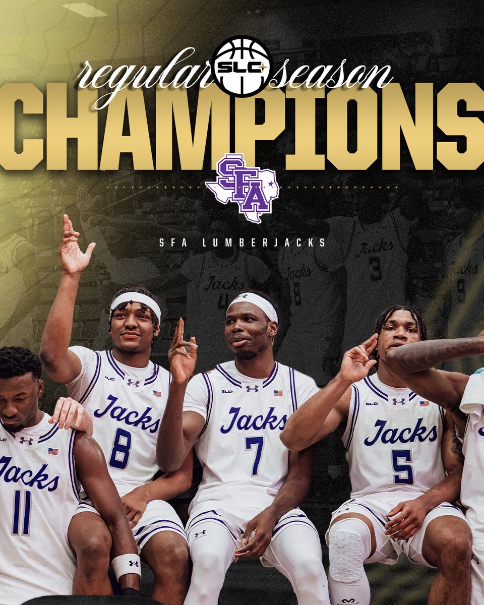 AXE EMMMM🏆🪓🌲

For the first time since 2020, the SFA Lumberjacks have clinched a share of the Southland Regular Season Title!