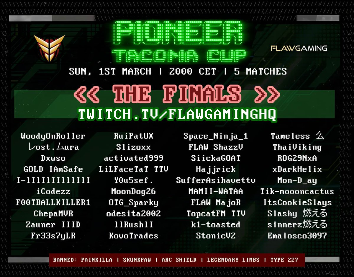 🚨 FINALS ARE SET 🚨

Pioneer Cup - Final lobby confirmed.
5 Matches. No second chances.
Tomorrow - 20:00 CET.

Who’s taking it? 👇