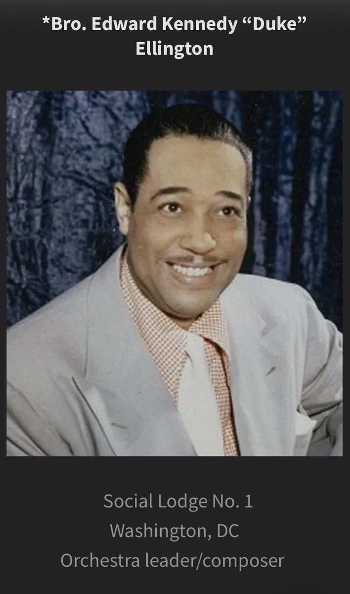 SC39PHA's tweet photo. Excellence as Service

Brother Duke Ellington reminds us that excellence honors the Craft. Indiana Prince Hall Masons continue this tradition in every profession.

#MasonicExcellence #IndianaPHA #BlackArtistry 
#BlackHistory365 https://t.co/MNbOwDHw1m