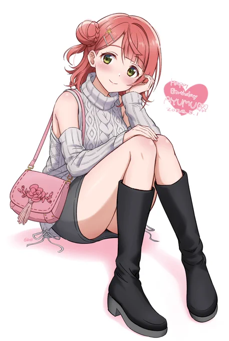 歩夢ちゃんお誕生日おめでとう ノースリーブのニットと黒のロングブーツっていいよね #上原歩夢生誕祭2026 #上原歩夢誕生祭2026