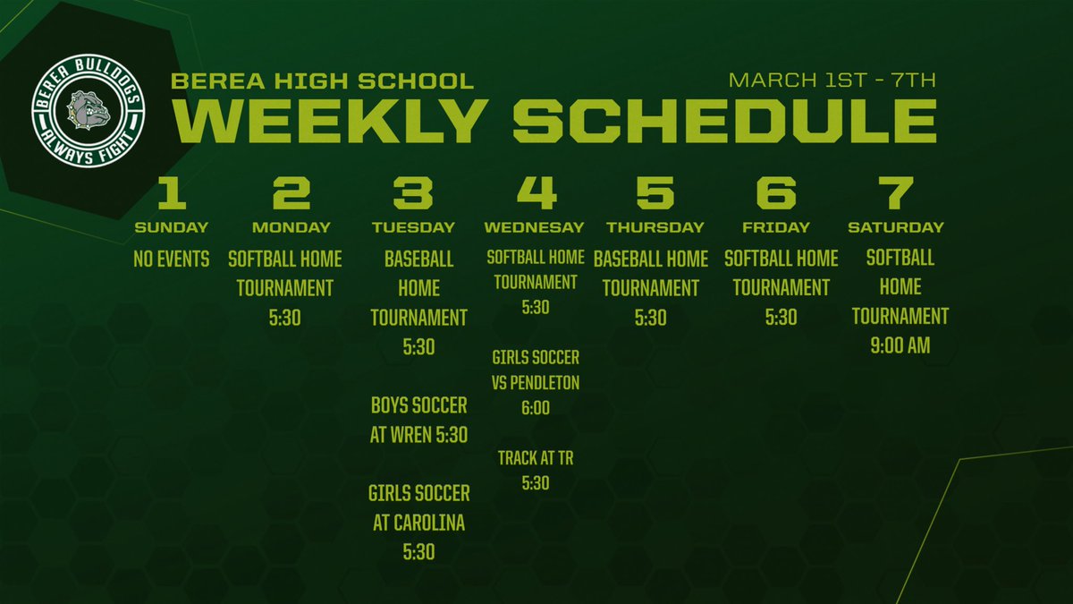 Berea High School Athletics tweet media