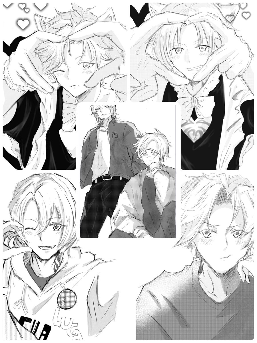 #今月描いた絵を晒そう
2月、可愛いものを描きたかった推し💛