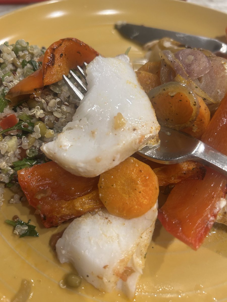 Love it when cod flakes like this