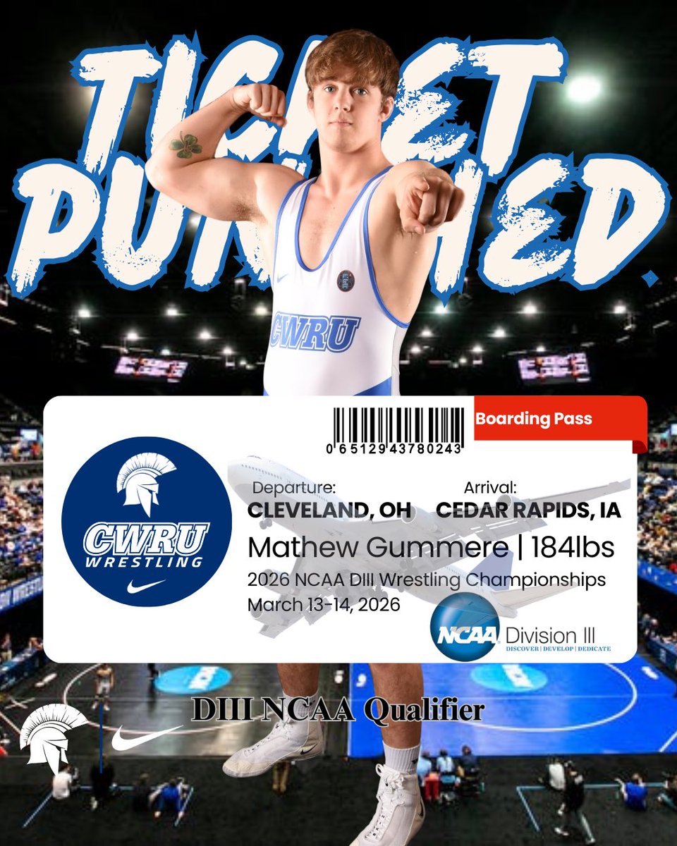CWRUWrestling's tweet photo. See you in Cedar Rapids! 🎟️ 🥊 
⚔️🔵⚔️⚪️⚔️ https://t.co/5R1DO6NpoX