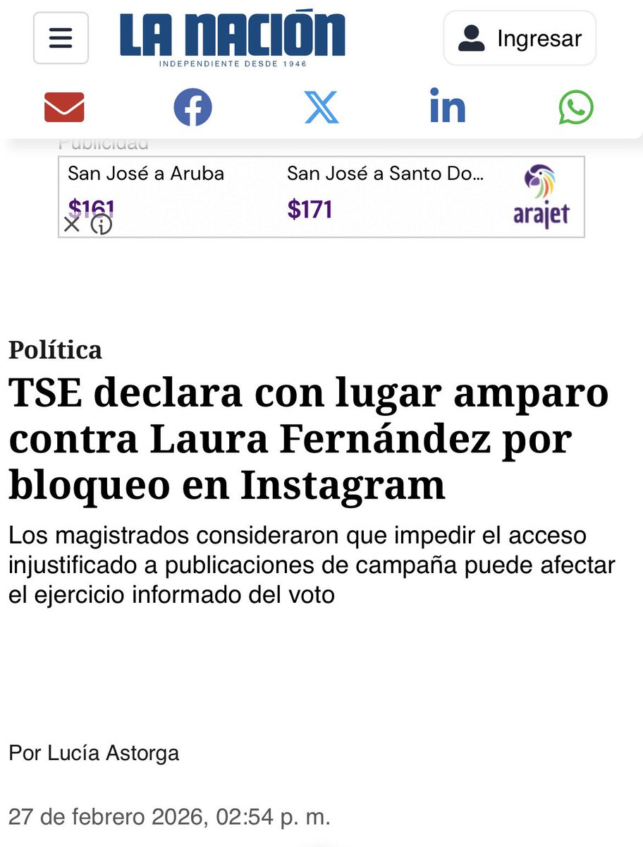 El TSE en 2018 decía que candidatos SÍ podían bloquear seguidores en redes y rechazaron un amparo en igualdad de condiciones.

Ahora acoge un amparo por bloqueo en Instagram.
Pregunta ¿por qué antes sí y ahora no? ¿Qué cambió exactamente?