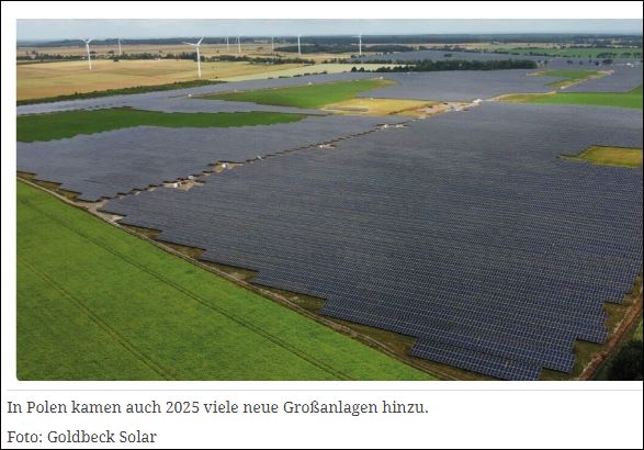Kl_Stone's tweet image. #Polen hat im Jahr 2025 laut den Daten der ARE (Agencja Rynku Energii) 3,6 GWp (4,3 GWp mit  Nachmeldungen) neue #PV-Leistung aufgebaut.

Polen reiht sich damit in einem Trend ein, der bei vielen östlichen EU-Staaten (z.B. #Ungarn o. #Rumänien)...

1/x
pv-magazine.de/2026/02/24/pol…
