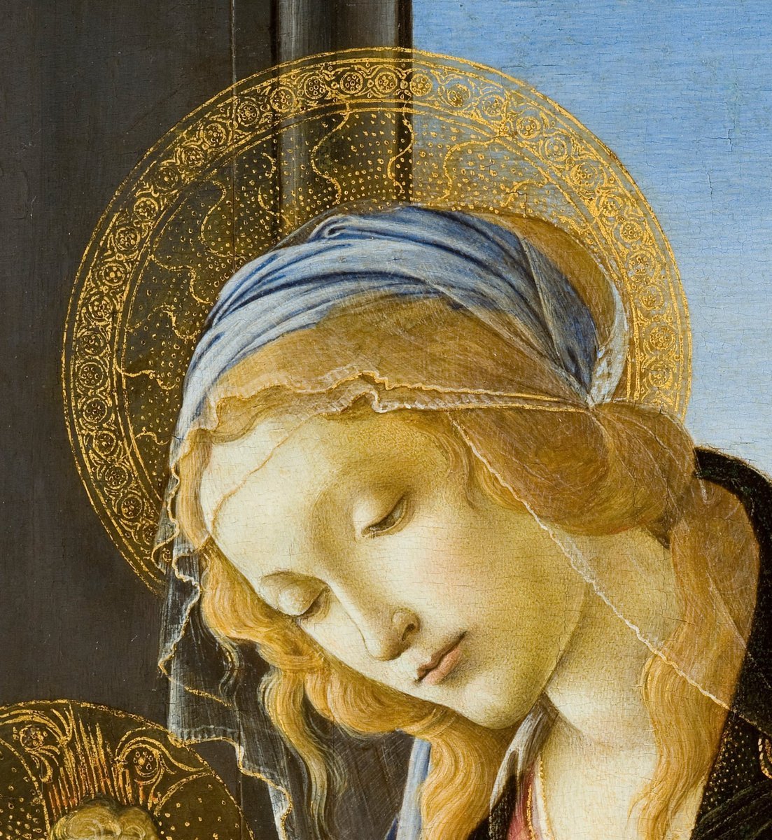 Sandro Botticelli #BOTD 1445 
Madonna of the Book - detail