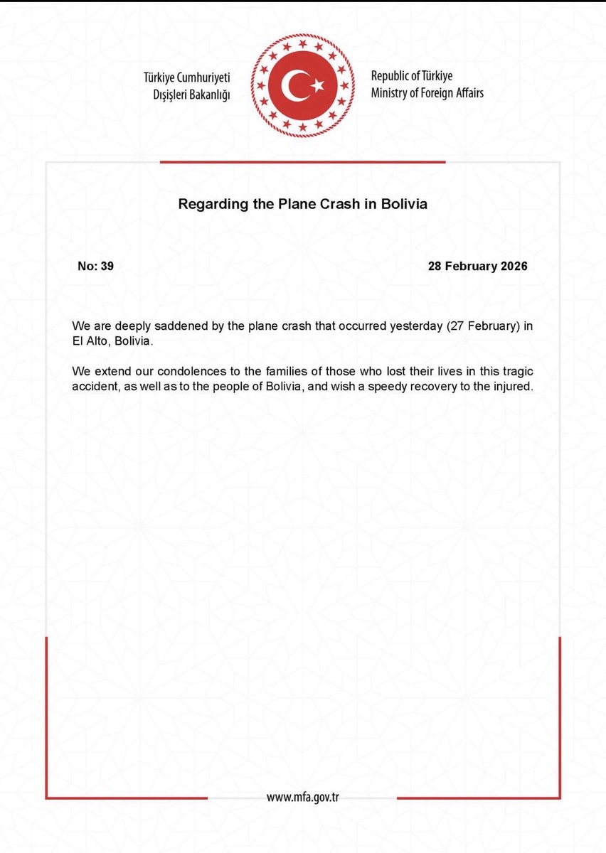 Türkiye in Bolivia tweet media
