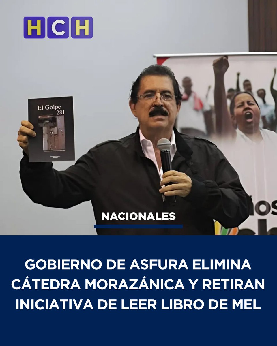 #HCHNoticias | ¡YA ES LEY! El gobierno del presidente Nasry Juan Asfura eliminó el Decreto Ejecutivo PCM 14-2025 aprobado por la exmandataria Xiomara Castro que ordenó la creación de la "Catedra Morazánica", incorporando en la misma el estudio obligatorio del libro escrito por el