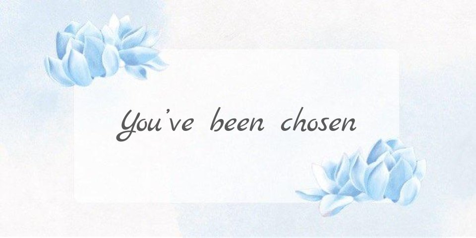 prompt: You've been chosen