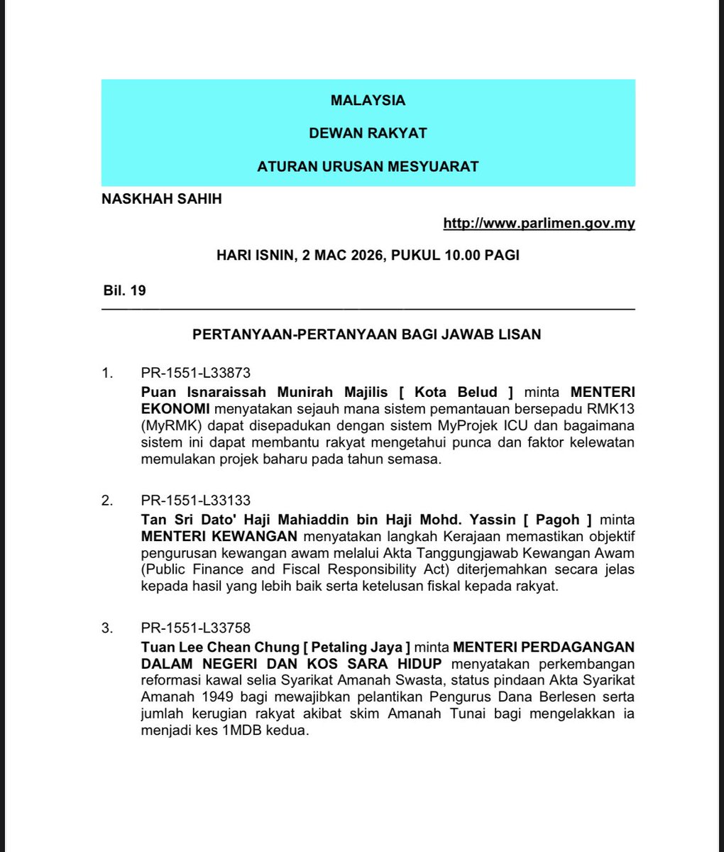 Parlimen Malaysia tweet media